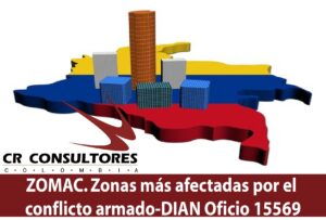 ZOMAC. Zonas más afectadas por el conflicto armado-DIAN Oficio 15569