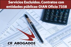 Servicios Excluidos. Contratos con entidades públicas-DIAN Oficio 7358