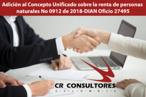 Adición al Concepto Unificado sobre la renta de personas naturales No 0912 de 2018-DIAN Oficio 27495