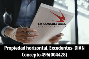 Propiedad horizontal. Excedentes- DIAN Concepto 496(004428)