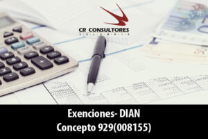 Exenciones- DIAN Concepto 929(008155)