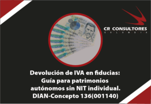 Fiducia. Devolución del IVA para las fiduciarias que administran varios patrimonios autónomos que no tienen nit individual. Acuerdos de los particulares no son oponibles al fisco. DIAN-Concepto 136(001140)