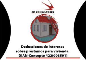 Deducciones de intereses sobre préstamos para adquisición de vivienda. DIAN-Concepto 422(003591)