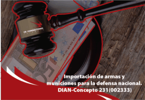 Importaciones que no causan el impuesto. Importación de armas y municiones para la defensa nacional. DIAN-Concepto 231(002333)