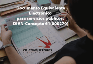 Documento Equivalente Electrónico para servicios públicos. Notas de ajuste. DIAN-Concepto 61(000270)