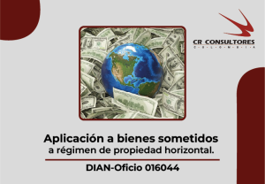 Aplicación a bienes sometidos a régimen de propiedad horizontal. DIAN-Oficio 016044