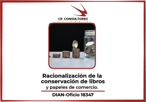 Racionalización de la conservación de libros y papeles de comercio. DIAN-Oficio 18347