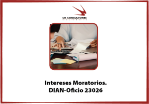 Intereses Moratorios. DIAN-Oficio 23026