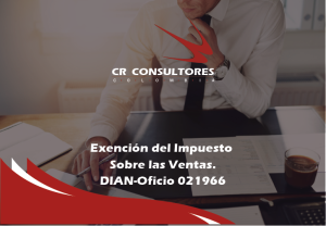Exención del Impuesto Sobre las Ventas. DIAN-Oficio 021966