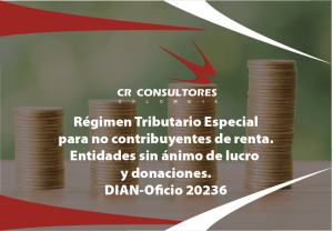 No Contribuyentes del Impuesto Sobre la Renta y Complementarios. Régimen Tributario Especial. Entidades sin ánimo de lucro. Donaciones. DIAN-Oficio 20236