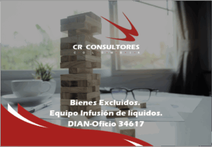 Bienes Excluidos. Equipo Infusión de líquidos. DIAN-Oficio 34617