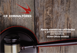 Renta exenta en utilidades y ganancias ocasionales por herencia. DIAN-Oficio 003933