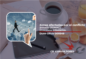 Zonas afectadas por el conflicto armado (ZOMAC). Incentivos tributarios. DIAN-Oficio 000549