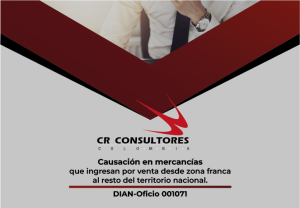 Causación en mercancías que ingresan por venta desde zona franca al resto del territorio nacional. DIAN-Oficio 001071