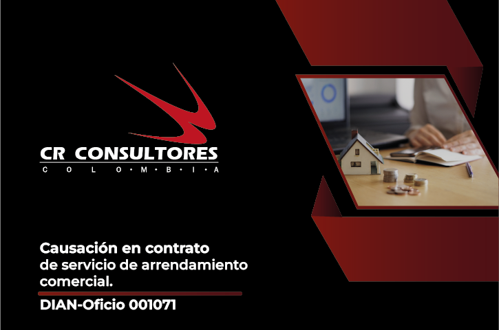 Causación en contrato de servicio de arrendamiento comercial. DIAN-Oficio 018050