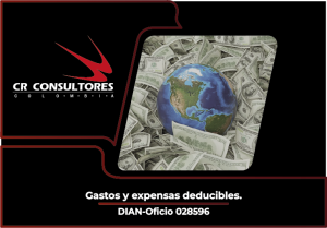 Gastos y expensas deducibles. DIAN-Oficio 028596