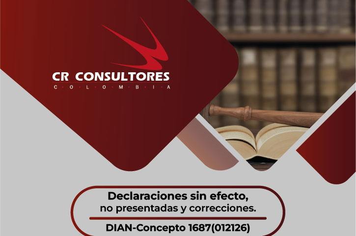 Declaraciones sin efecto, no presentadas y correcciones. DIAN-Concepto 1687(012126)
