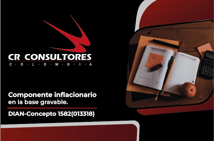 Componente inflacionario en la base gravable. DIAN-Concepto 1582(013318)