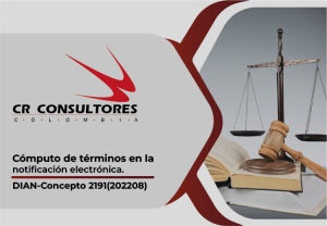 Cómputo de términos en la notificación electrónica. DIAN-Concepto 2191(202208)