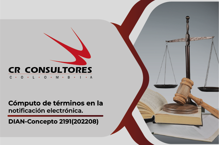 Cómputo de términos en la notificación electrónica. DIAN-Concepto 2191(202208)