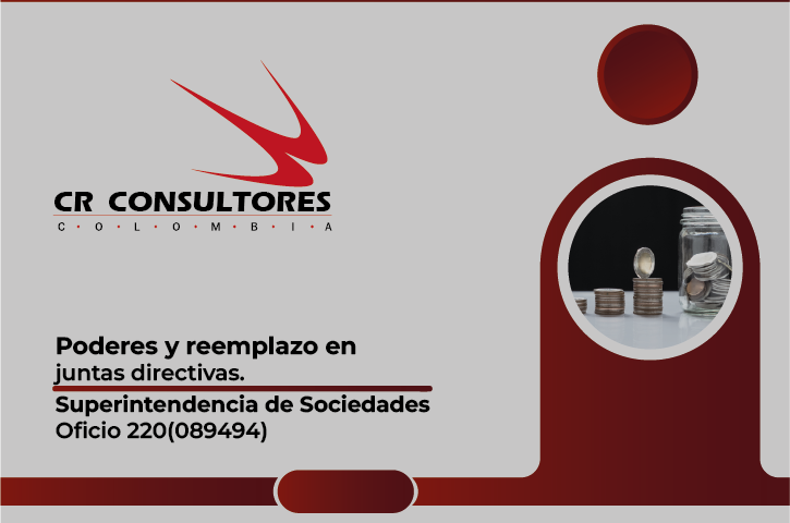 Poderes y reemplazo en juntas directivas. Superintendencia de Sociedades-Oficio 220(089494)