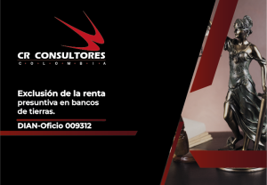 Exclusión de la renta presuntiva en bancos de tierras. DIAN-Oficio 009312