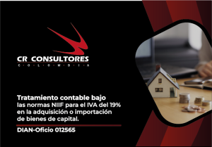 Tratamiento contable bajo las normas NIIF para el IVA del 19% en la adquisición o importación de bienes de capital. DIAN-Oficio 012565