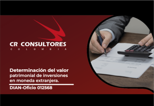 Determinación del valor patrimonial de inversiones en moneda extranjera. DIAN-Oficio 012568