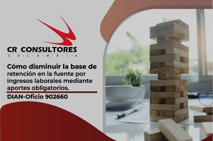 Cómo disminuir la base de retención en la fuente por ingresos laborales mediante aportes obligatorios. DIAN-Oficio 902660