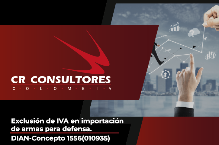 Exclusión de IVA en importación de armas para defensa. DIAN-Concepto 1556(010935)