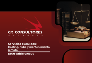 Servicios excluidos: Hosting, nube y mantenimiento remoto. DIAN-Oficio 010804