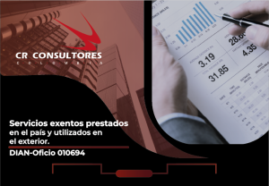 Servicios exentos prestados en el país y utilizados en el exterior. DIAN-Oficio 010694