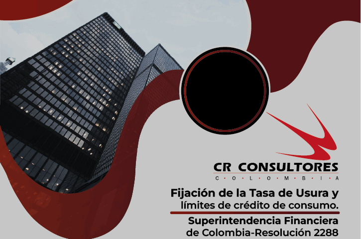 Fijación de la Tasa de Usura y límites de crédito de consumo. Superintendencia Financiera de Colombia-Resolución 2288