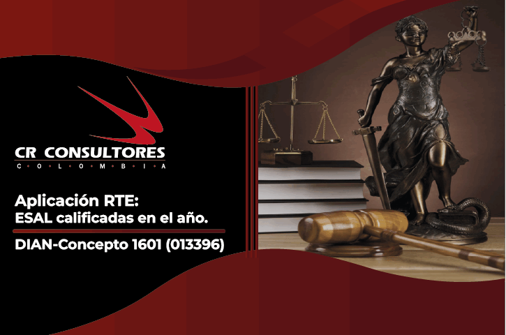Aplicación RTE: ESAL calificadas en el año. DIAN-Concepto 1601 (013396)