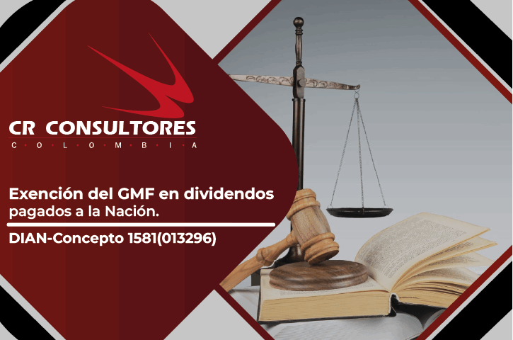 Exención del GMF en dividendos pagados a la Nación. DIAN-Concepto 1581(013296)