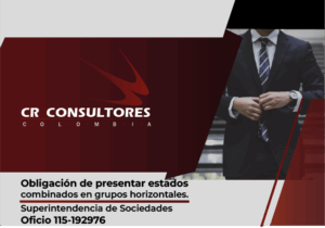 Obligación de presentar estados combinados en grupos horizontales. Superintendencia de Sociedades-Oficio 115-192976