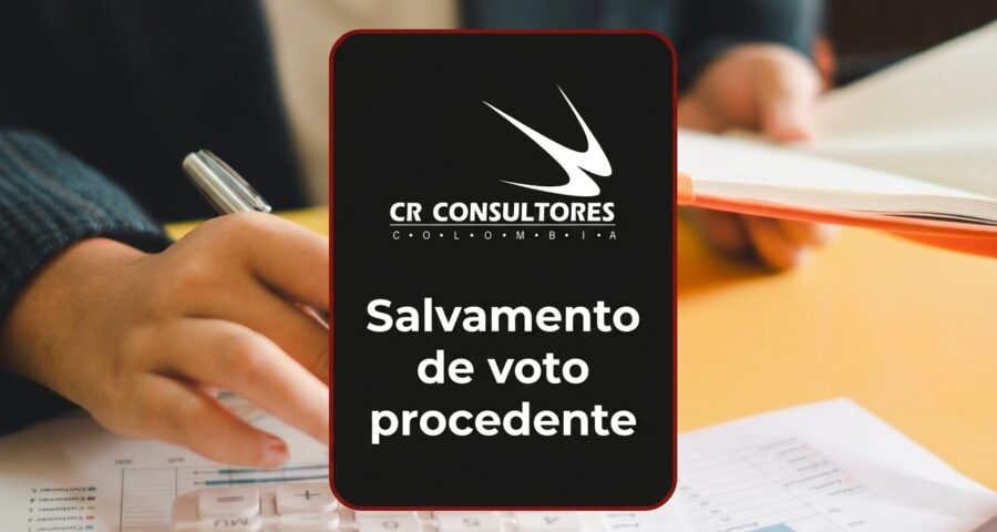 Salvamento de voto procedente