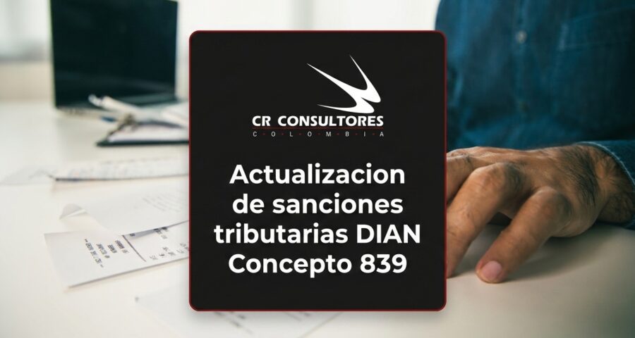 Actualizacion de sanciones tributarias DIAN Concepto 839