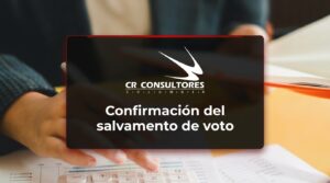 Confirmación del salvamento de voto – Fecha Publicación: 14/08/2026