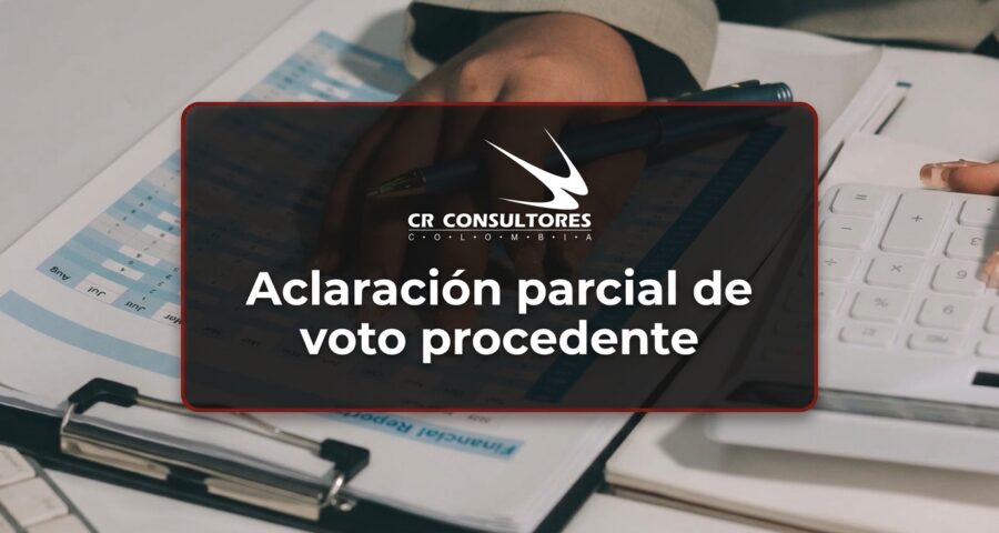 Aclaración parcial de voto procedente