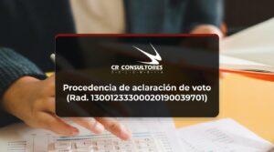 Procedencia de aclaración de voto (Rad. 13001233300020190039701) – Fecha Publicación: 01/09/2026