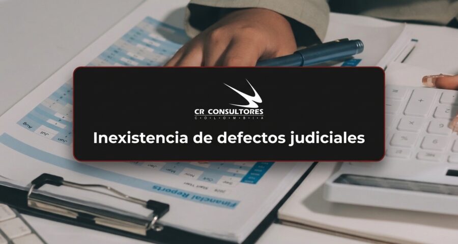 Inexistencia de defectos judiciales