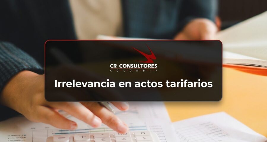 Irrelevancia en actos tarifarios
