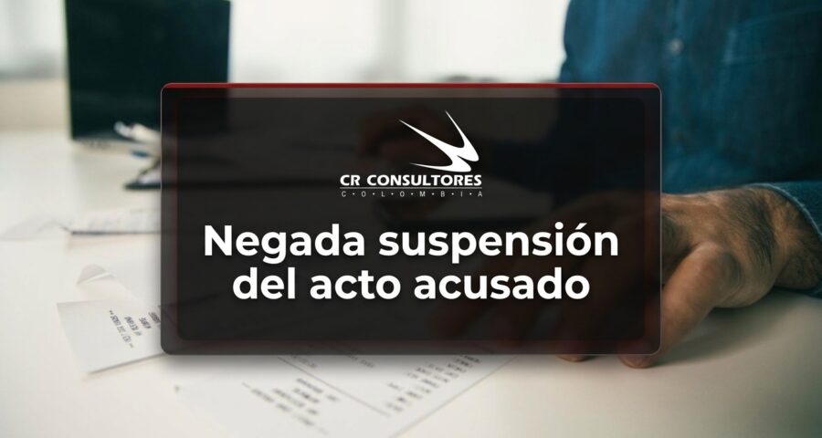Negada suspensión del acto acusado