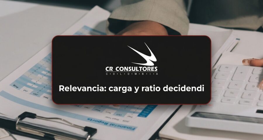 Relevancia: carga y ratio decidendi